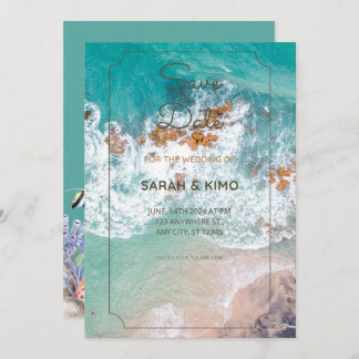 Einladung zur Hochzeit am Meer