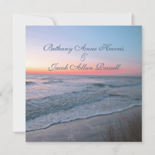 Einladung zur Hochzeit am Strand