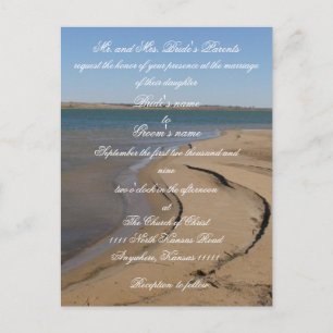 Einladung zur Hochzeit am Strand