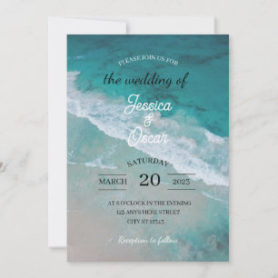 Einladung zur Hochzeit am Strand