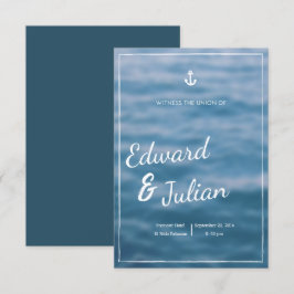 Einladung zur Hochzeit am Strand