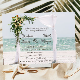 Einladung zur Hochzeit am Strand