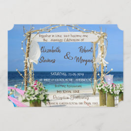 Einladung zur Hochzeit am Strand Arbor