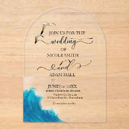 Einladung zur Hochzeit am Strand |Küstenziel