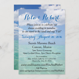 Einladung zur Hochzeit am Strand - Ocean III Art o