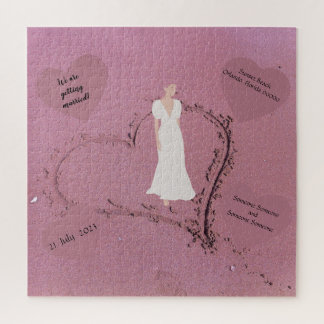 Einladung zur Hochzeit am Strand Puzzle