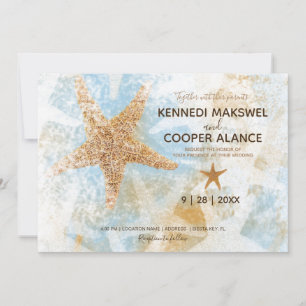 Einladung zur Hochzeit am Strand von Starfish