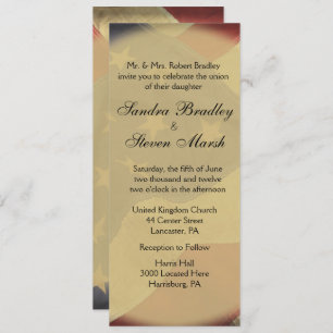 Einladung zur Hochzeit amerikanischer Fahnen