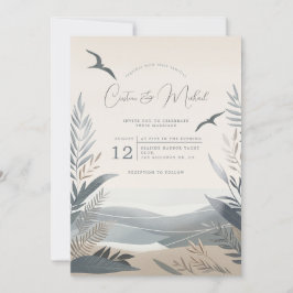 Einladung zur Hochzeit an der Küste