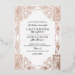 Einladung zur Hochzeit: Art Nouveau & Gedicht 22