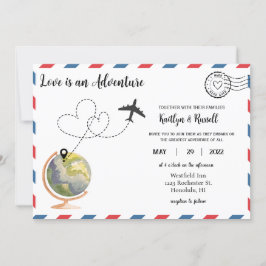 Einladung zur Hochzeit auf der Postkarte - Hochzei