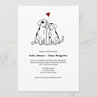 Einladung zur Hochzeit bei Welpen-Liebe