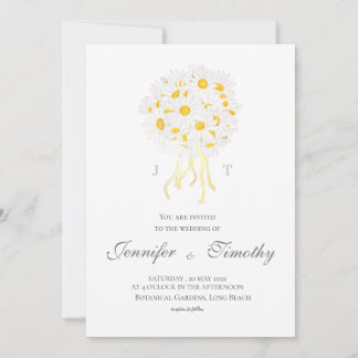 Einladung zur Hochzeit Botanischer weißer Tag