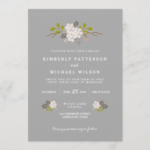 Einladung zur Hochzeit der Liebe Woodland