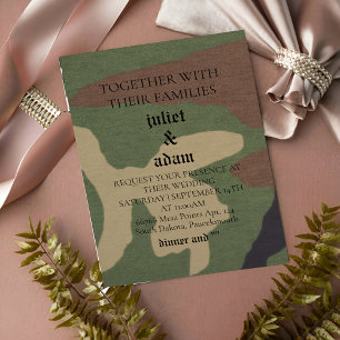 Einladung zur Hochzeit einer Militärarmee