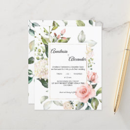 Einladung zur Hochzeit. Einladungspostkarte