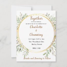 Einladung zur Hochzeit | Elegant | UAWG | | Handha