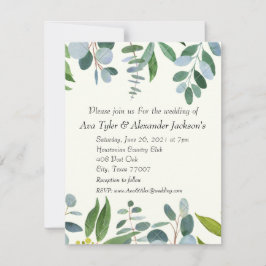 Einladung zur Hochzeit - Flachkarte