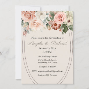 Einladung zur Hochzeit, Hochzeitstag, Braut