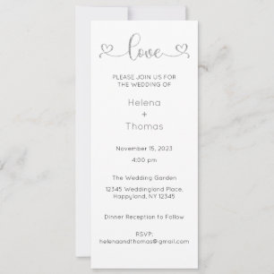 Einladung zur Hochzeit, Hochzeitstagung, Herz
