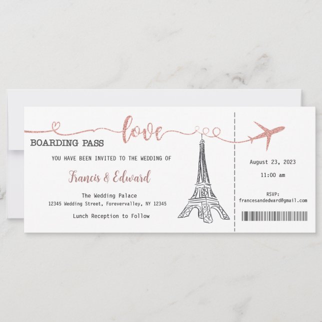 Einladung zur Hochzeit, Hochzeitstagung, Liebe (Vorderseite)