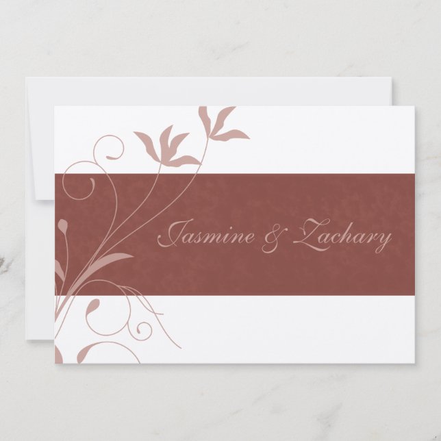 Einladung zur Hochzeit im Herbst (Vorderseite)