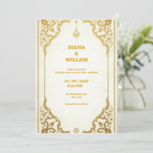 Einladung zur Hochzeit im traditionellen arabische