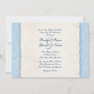 Einladung zur Hochzeit in Blue Country