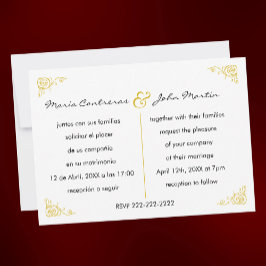 Einladung zur Hochzeit in Englisch