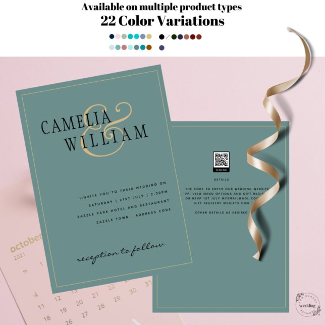 Einladung zur Hochzeit in modernen Magazinen (Von Creator hochgeladen)