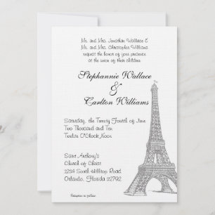 Einladung zur Hochzeit in Paris