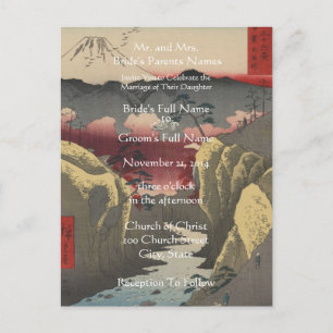 Einladung zur Hochzeit Künstler Hiroshige Utagawa