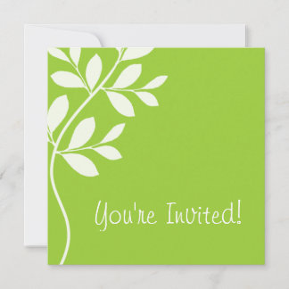 Einladung zur Hochzeit Leaf Zweig Limon
