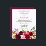 Einladung zur Hochzeit mit Burgund Roter Wein<br><div class="desc">Einladung zur Hochzeit mit Burgund Roter Wein</div>