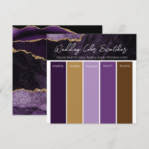 Einladung zur Hochzeit mit der Farbpalette Purple