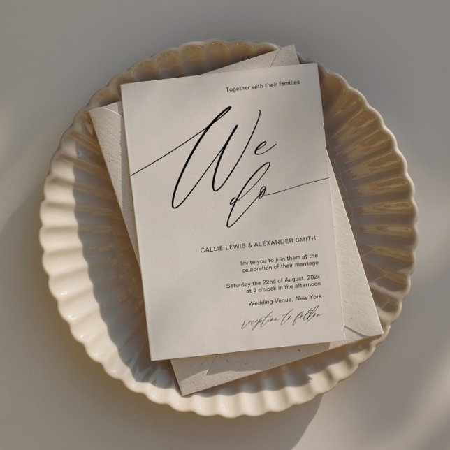 Einladung zur Hochzeit mit elegantem Kalligraphie- (Von Creator hochgeladen)