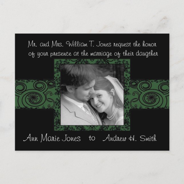 Einladung zur Hochzeit mit Ihrem Foto (Vorderseite)