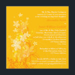 Einladung zur Hochzeit mit weißer Blüte, gelb, ora<br><div class="desc">Ein Sommer oder eine Hochzeit im Herbst mit schicker Note? Die sonnige,  gelbe,  orangefarbene und weiße Blütenhochzeit lädt mit einer Vielfalt an wirbelnden Blume und Weinreben zum Verweilen ein. Es ist vollständig anpassbar.</div>