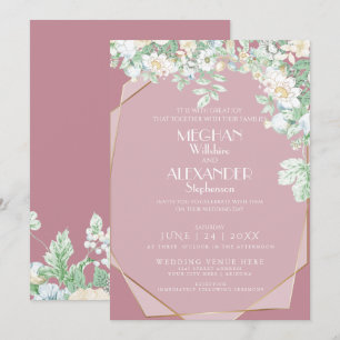 Einladung zur Hochzeit   Moderne geometrische Wild