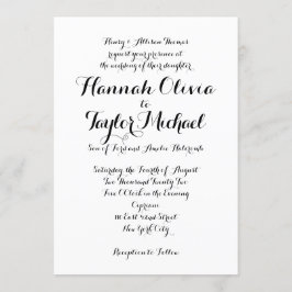 Einladung zur Hochzeit *Moderne Klassik*