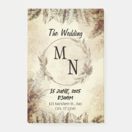 Einladung zur Hochzeit Post-it Klebezettel