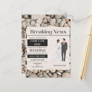 Einladung zur Hochzeit Postkarte