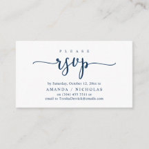 Einladung zur Hochzeit, Romantische Script-Karte