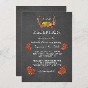 Einladung zur Hochzeit   Rustic Antlers Fall EMPFA