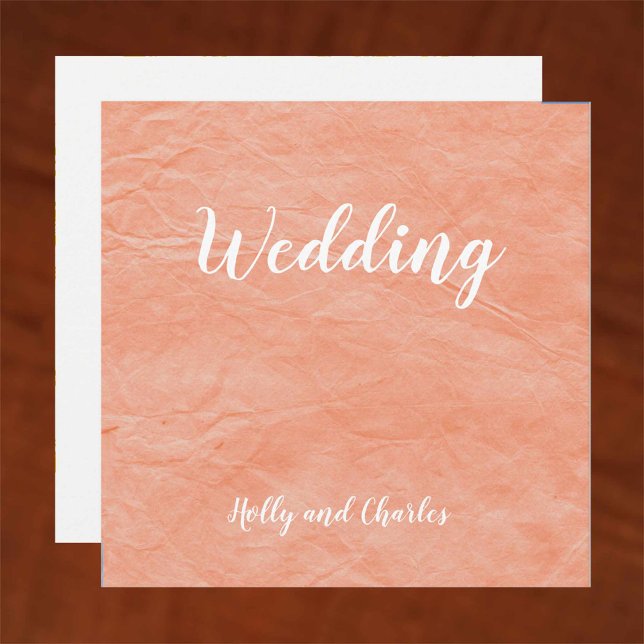 Einladung zur Hochzeit. Schöner Pergament-Effekt. (Von Creator hochgeladen)