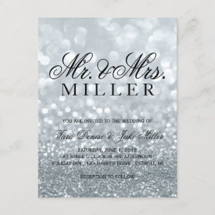 Einladung zur Hochzeit - Silver Glit Fab