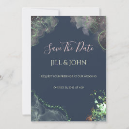 Einladung zur Hochzeit Smaragdgrün Save The Date  
