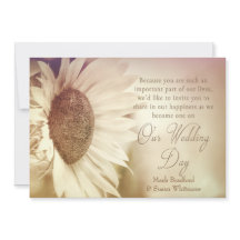 Einladung zur Hochzeit - Sonnenblumen - Weichzeich