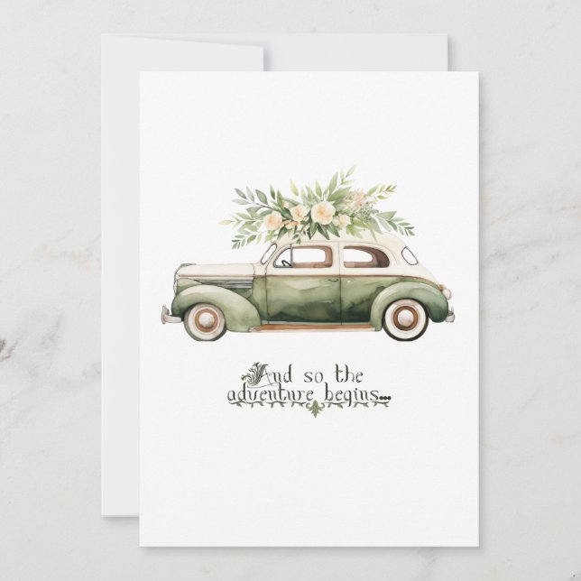 Einladung zur Hochzeit. Und so beginnt das Abenteu (Vorderseite)