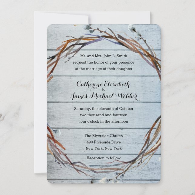 Einladung zur Hochzeit unter der Leitung von Bride (Vorderseite)